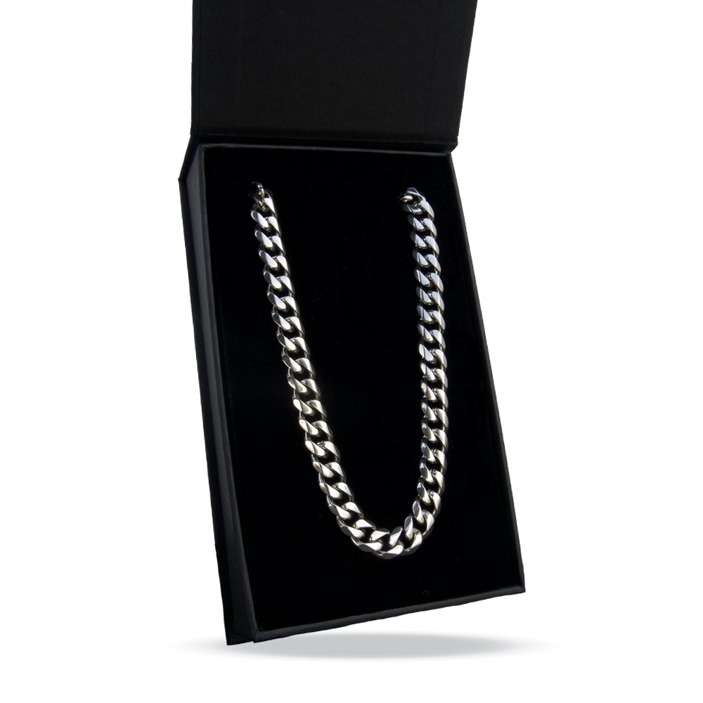 9mm Cuban Link Chain Stainless Steel Necklace