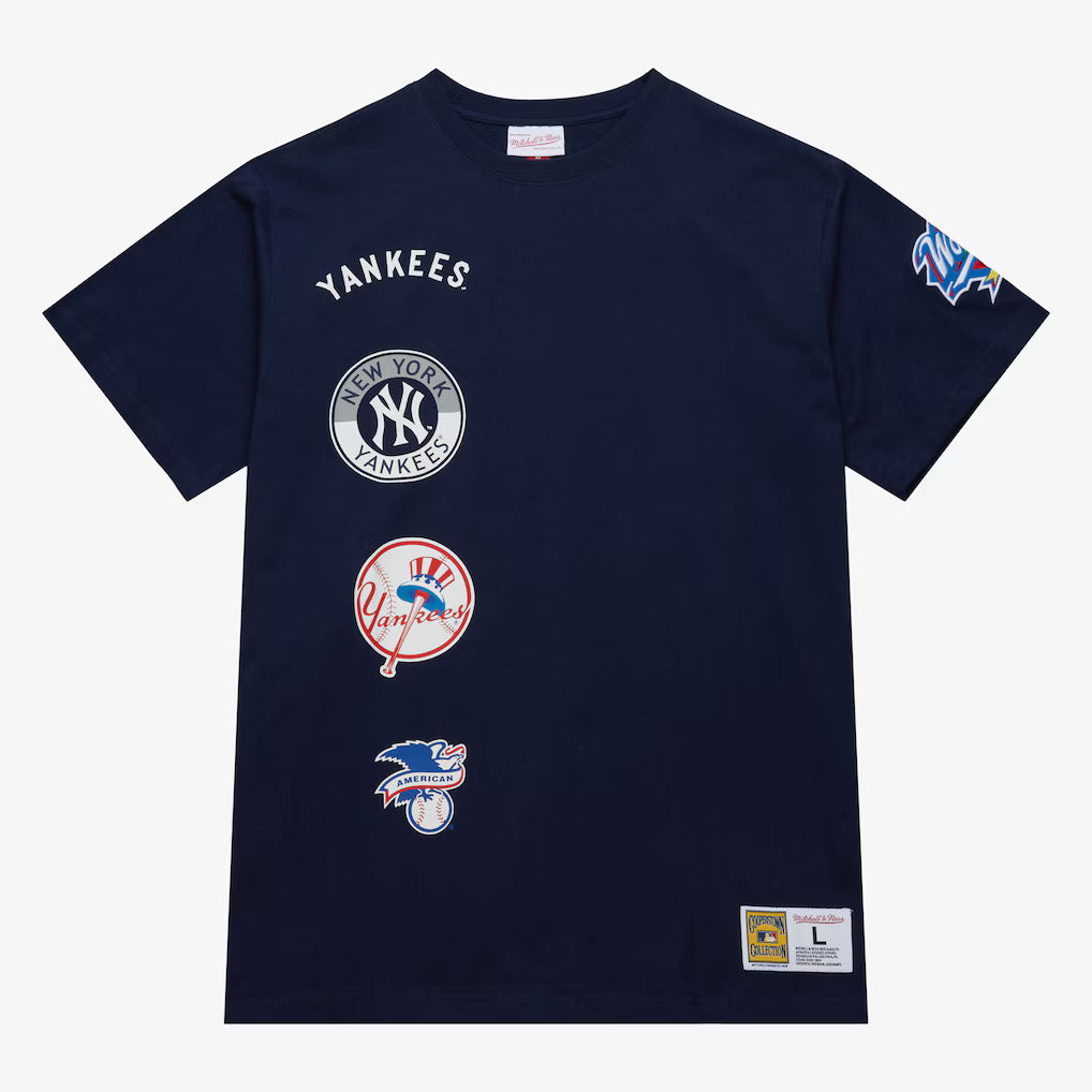 MLB New York Yankees Navy Double Clutch Premium Logo T-Shirt