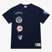 MLB New York Yankees Navy Double Clutch Premium Logo T-Shirt