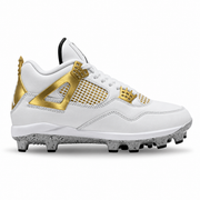 "Metallic Gold" Jordan 4 Retro MCS Cleats