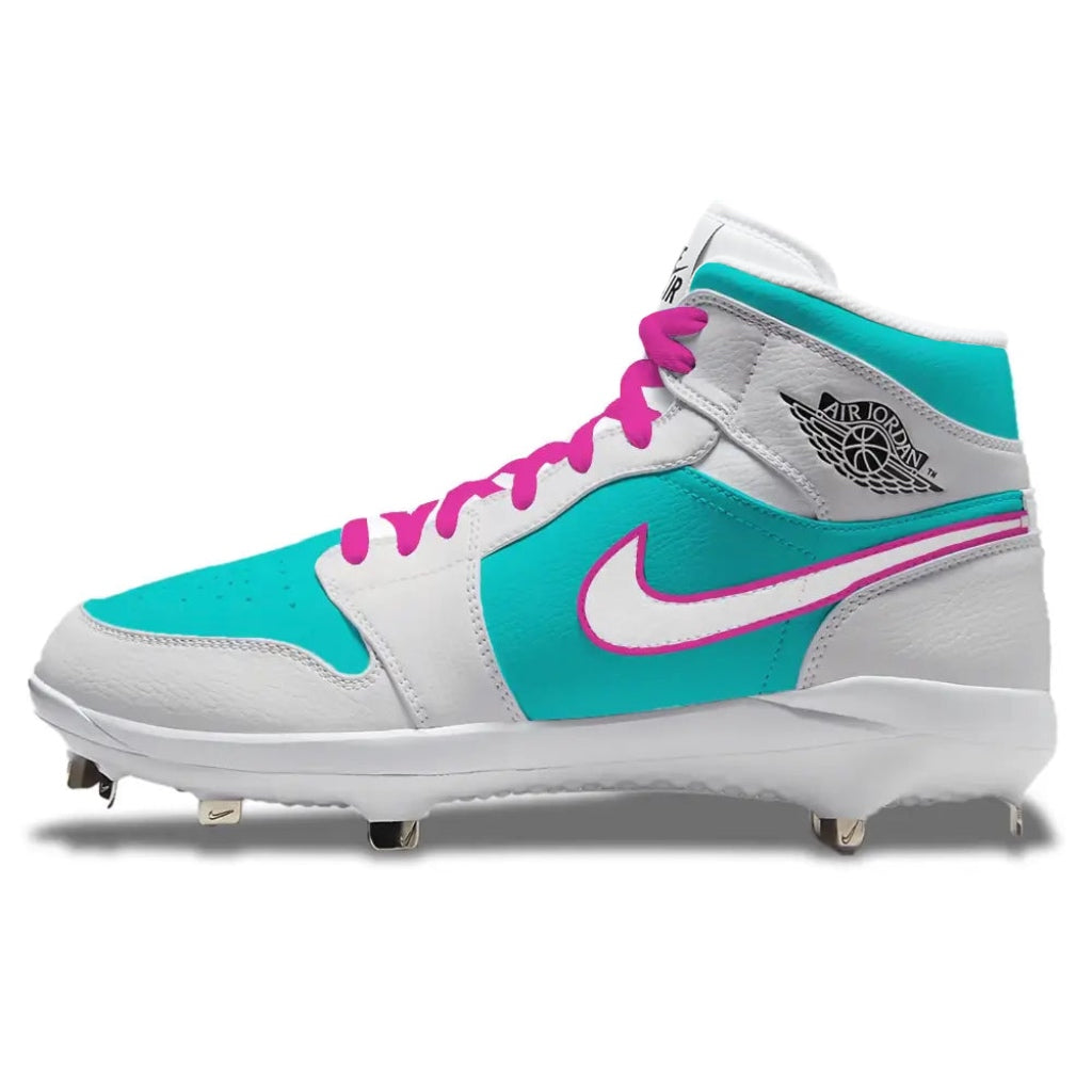 "Miami Comets" Jordan 1 Retro Cleats