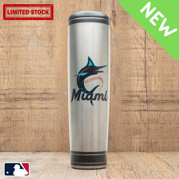 Miami Marlins Dugout Mug® | Stainless Steel Baseball Bat Mug