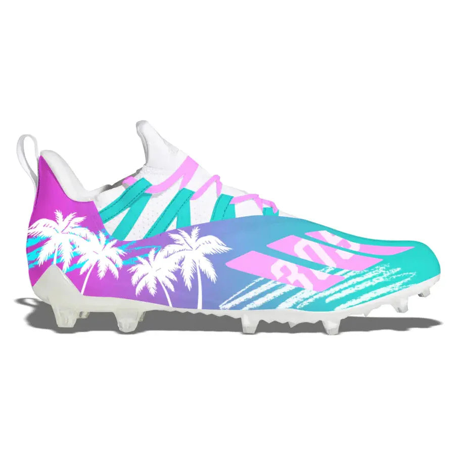 "Miami Vice 305" Adidas Adizero 11.0 Football Cleats