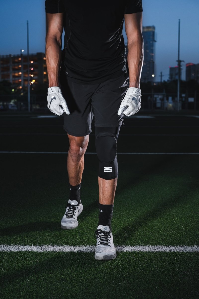 Mid-Length Padded Black Knee Sleeve