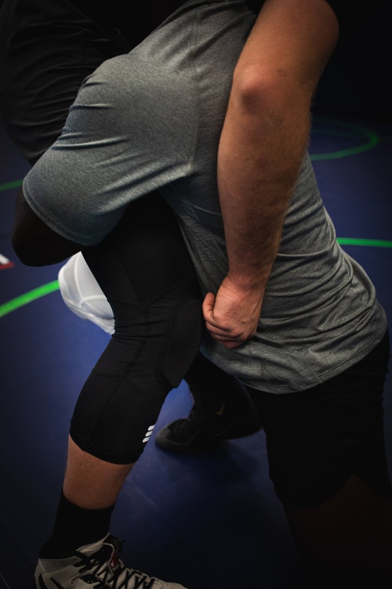 Mid-Length Padded Black Knee Sleeve