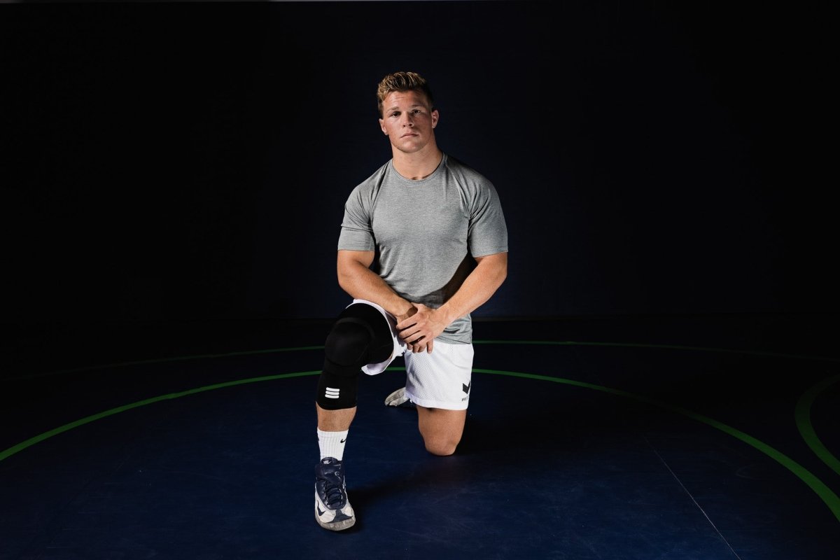 Mid-Length Padded Black Knee Sleeve