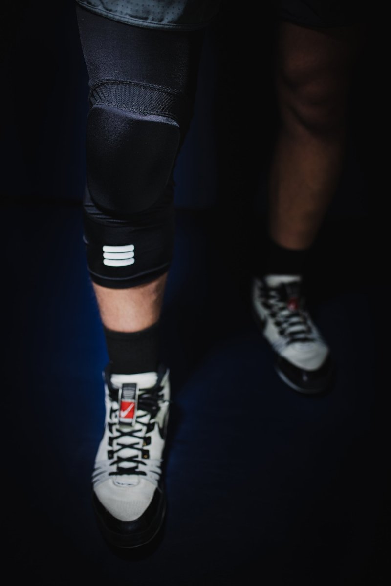 Mid-Length Padded Black Knee Sleeve