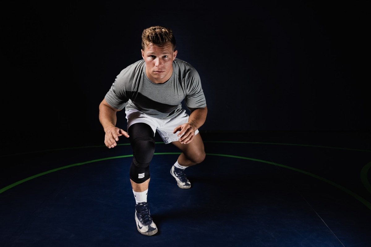 Mid-Length Padded Black Knee Sleeve