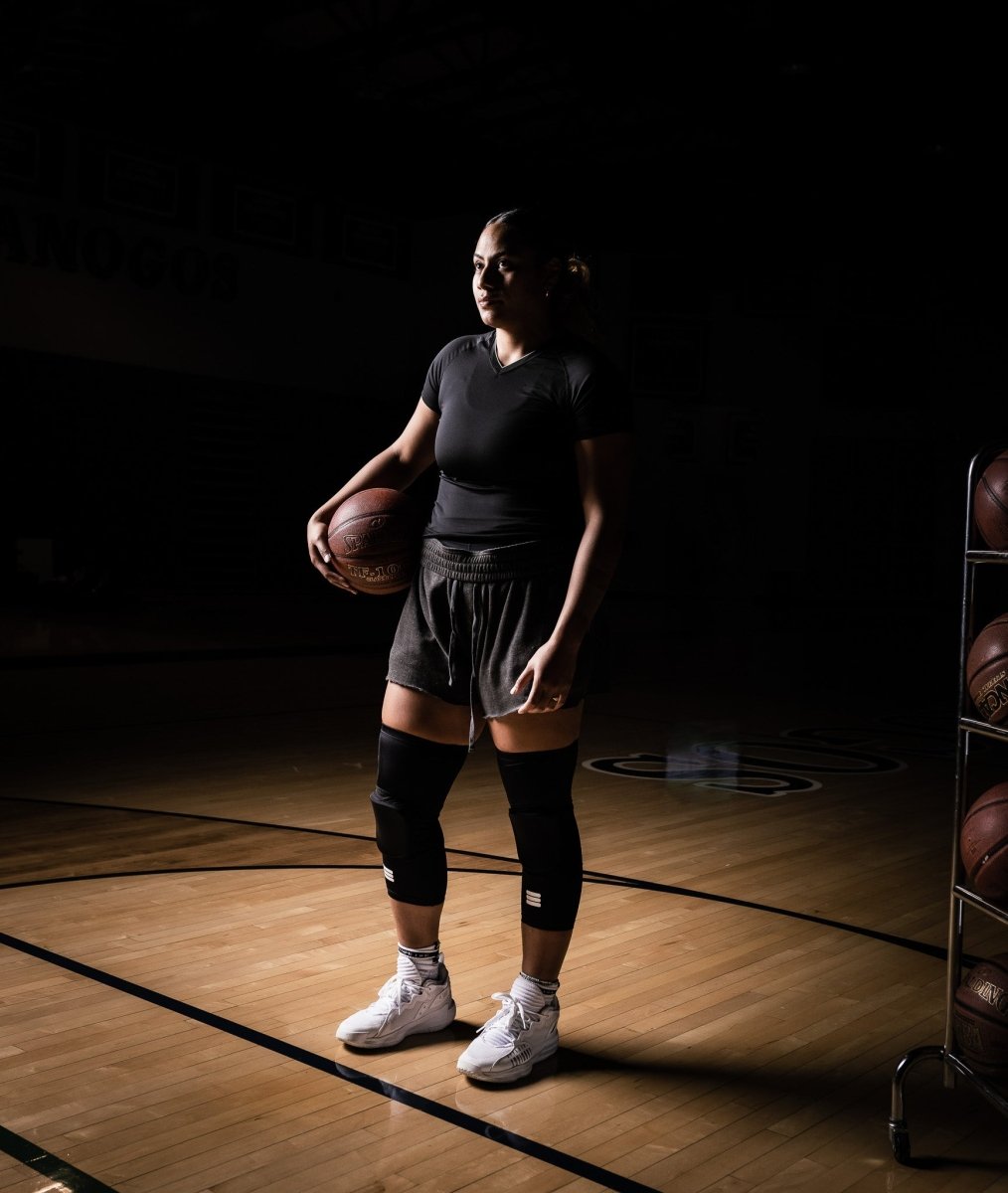 Mid-Length Padded Black Knee Sleeve