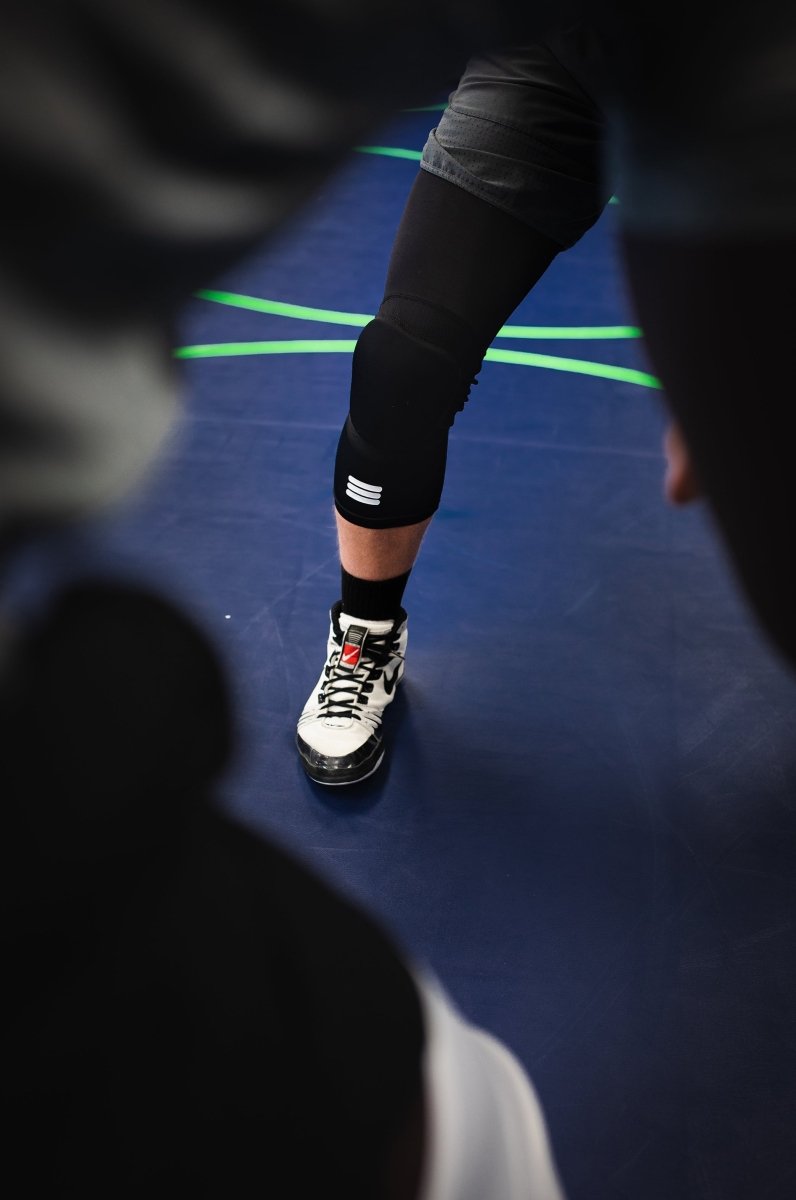 Mid-Length Padded Black Knee Sleeve