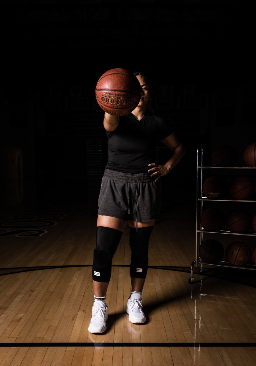 Mid-Length Padded Black Knee Sleeve