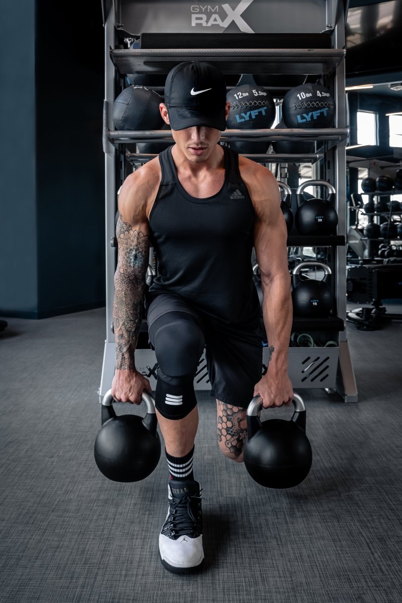 Mid-Length Padded Black Knee Sleeve