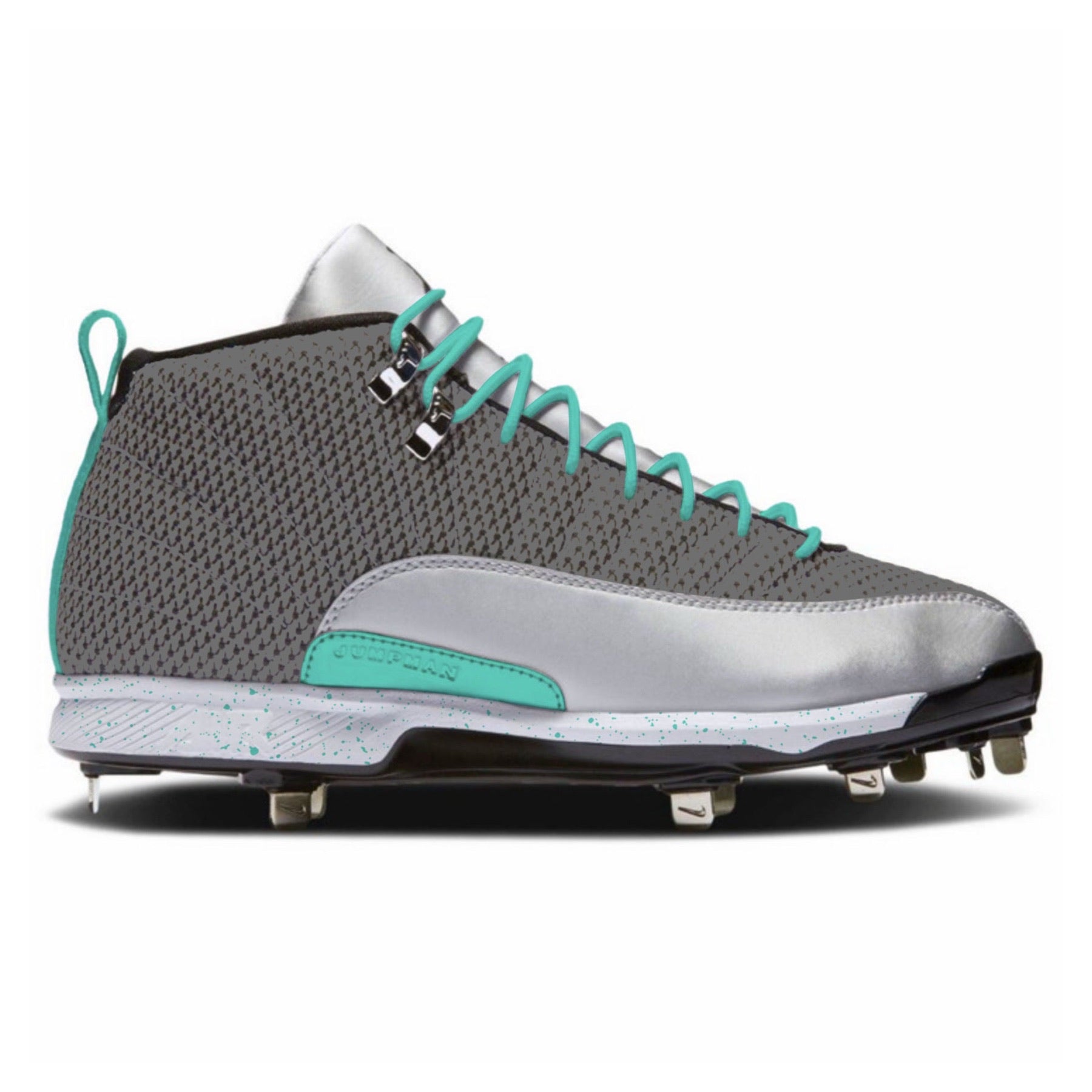 "Mint Frost" Jordan 12 Retro Cleats