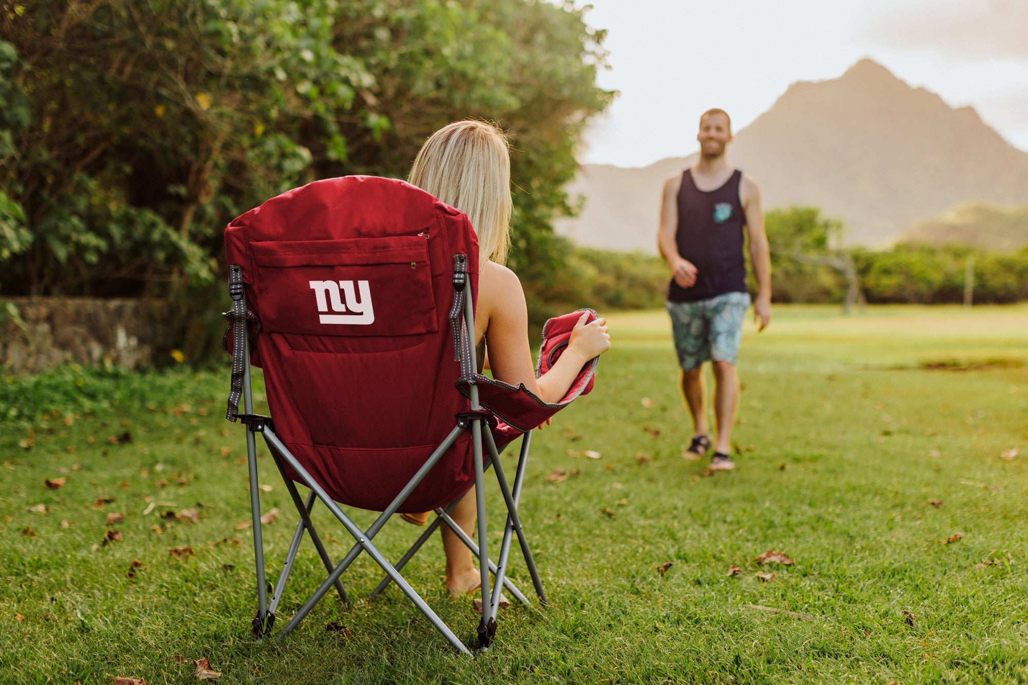 New York Giants Reclining Camp Chair