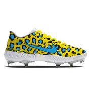 "Modern Cheetah" Nike Alpha Huarache Elite 3 Low Cleats