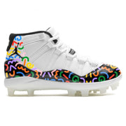 "Multicolor Doodles" Jordan 11 Retro MCS Cleats