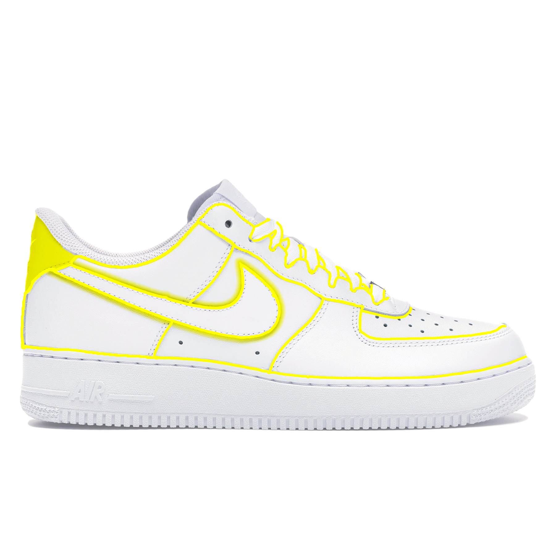 "Neon Lines" Nike Air Force 1 Low Shoes