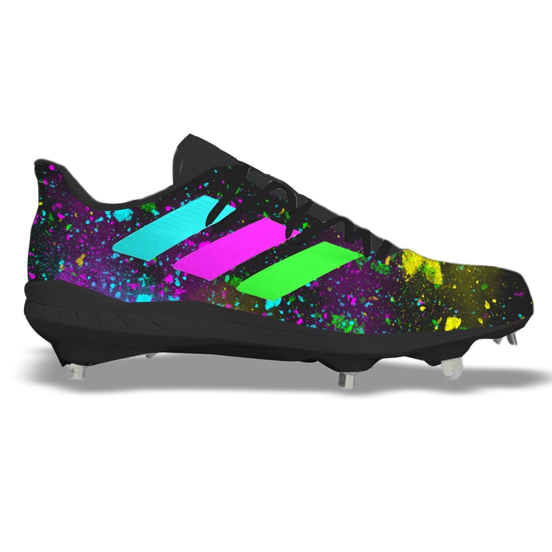 "Neon Splatter" Adidas Adizero Afterburner 8 Cleats