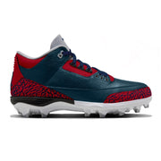"New England" Jordan 3 Mid TD Cleats