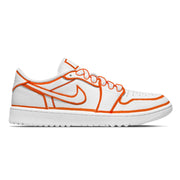"Orange Lines" Jordan 1 Golf Shoes