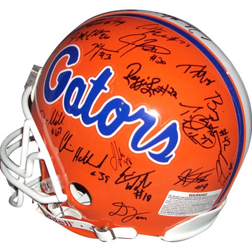Autographed 2006 Florida Gators National Championship Team Pro Line Helmet