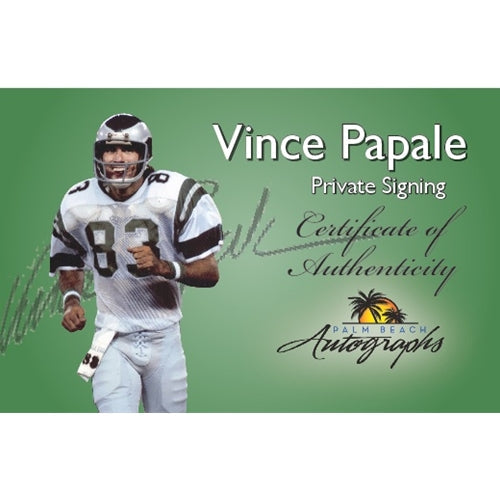 Vince Papale Autographed Philadelphia Eagles (Green #83) Custom Jersey - Beckett