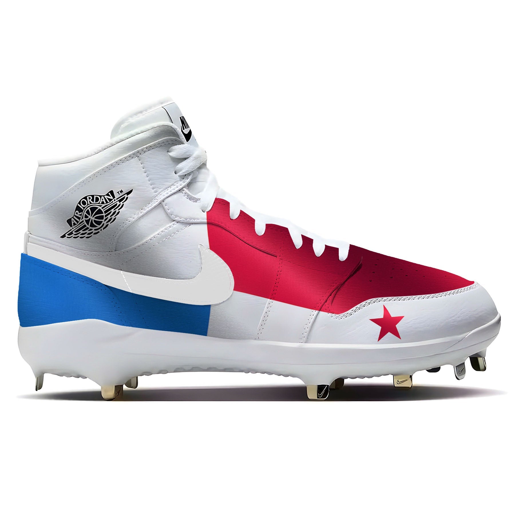 "Panama Waving Flag" Jordan 1 Retro Cleats