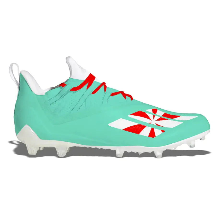 "Peppermint" Adidas Adizero 11.0 Football Cleats