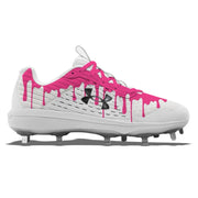 "Pink Drip" Under Armour Yard Low MT Cleats