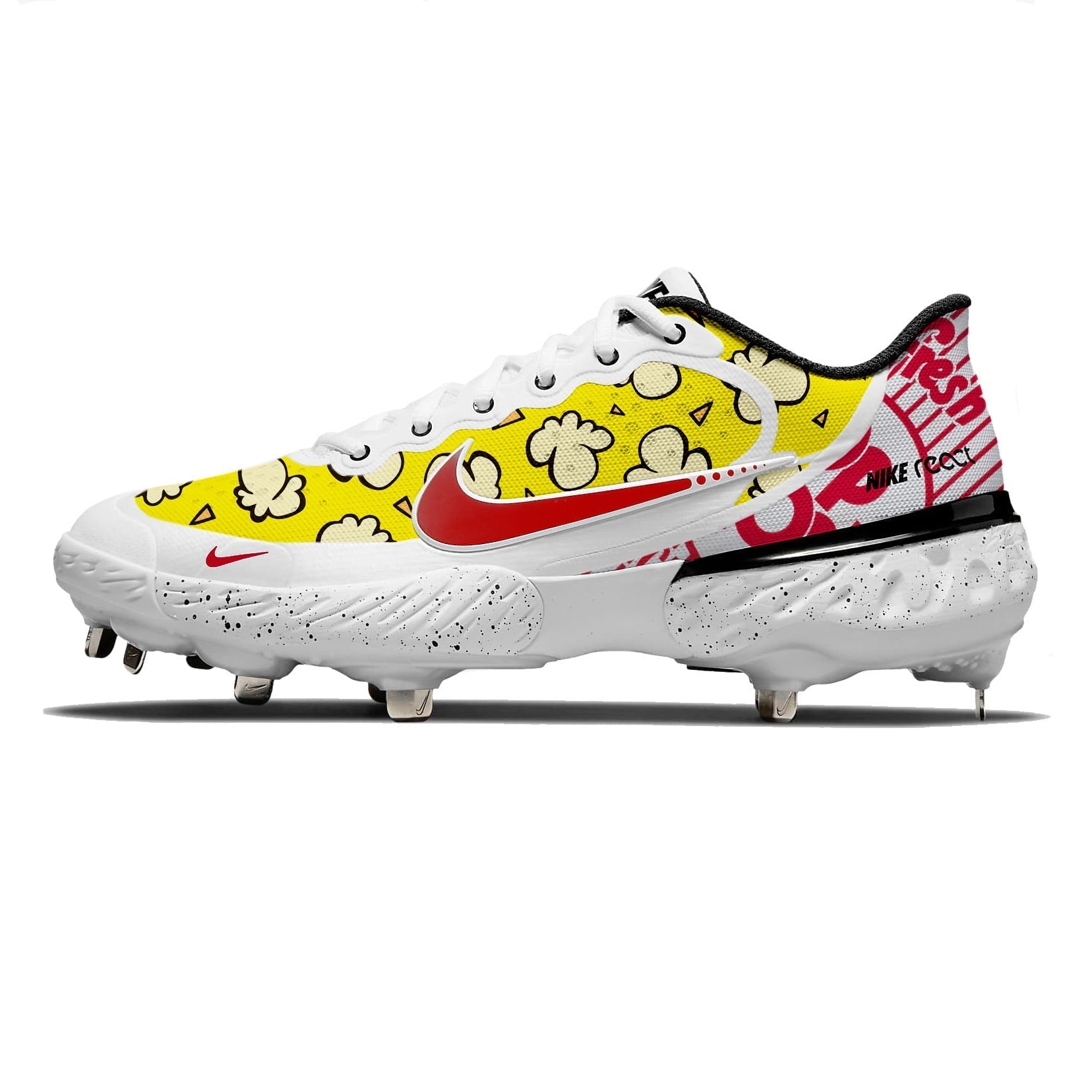 "Popcorn" Nike Alpha Huarache Elite 3 Low Cleats