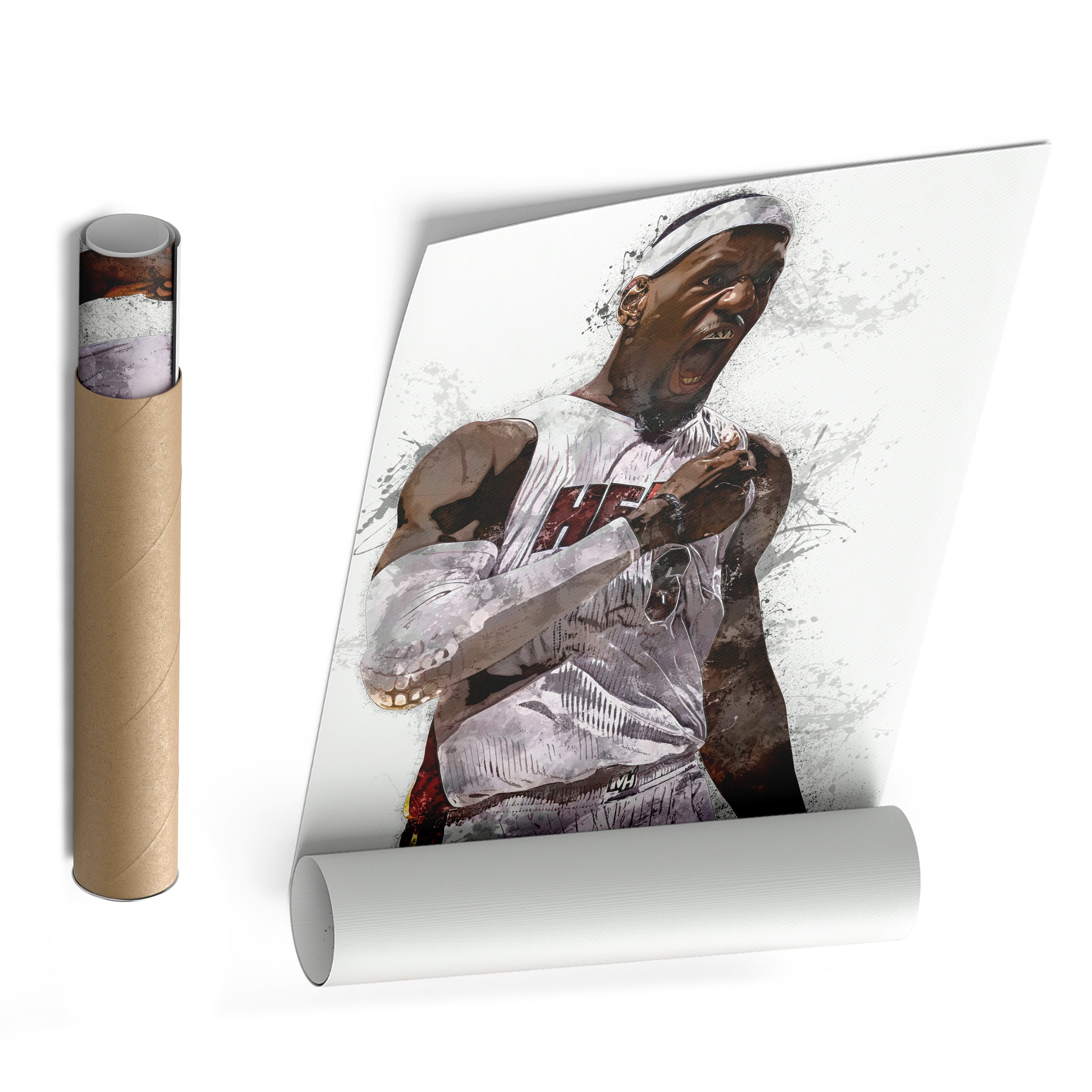 LeBron James Miami Heat Canvas Wall Decor