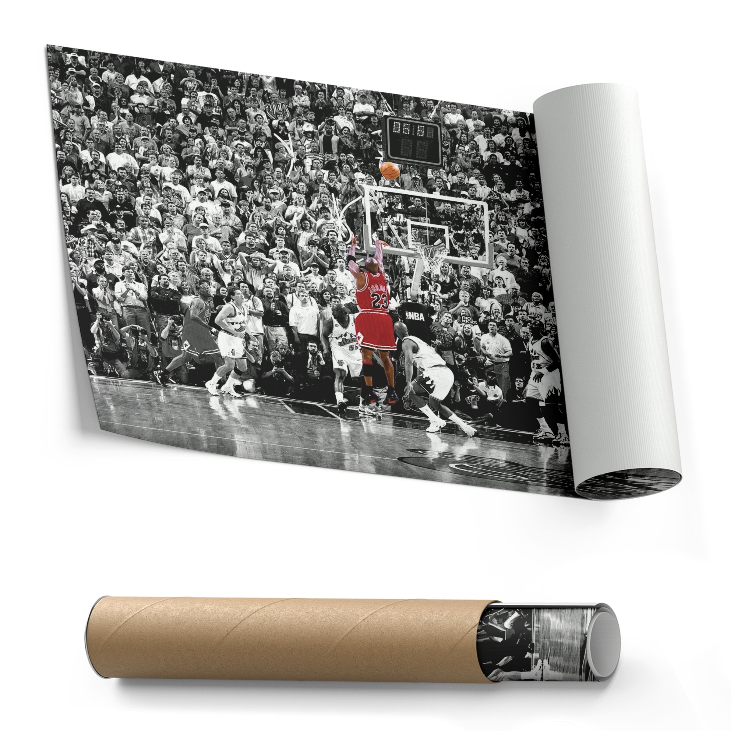 Michael Jordan The Last Shot Canvas Wall Art