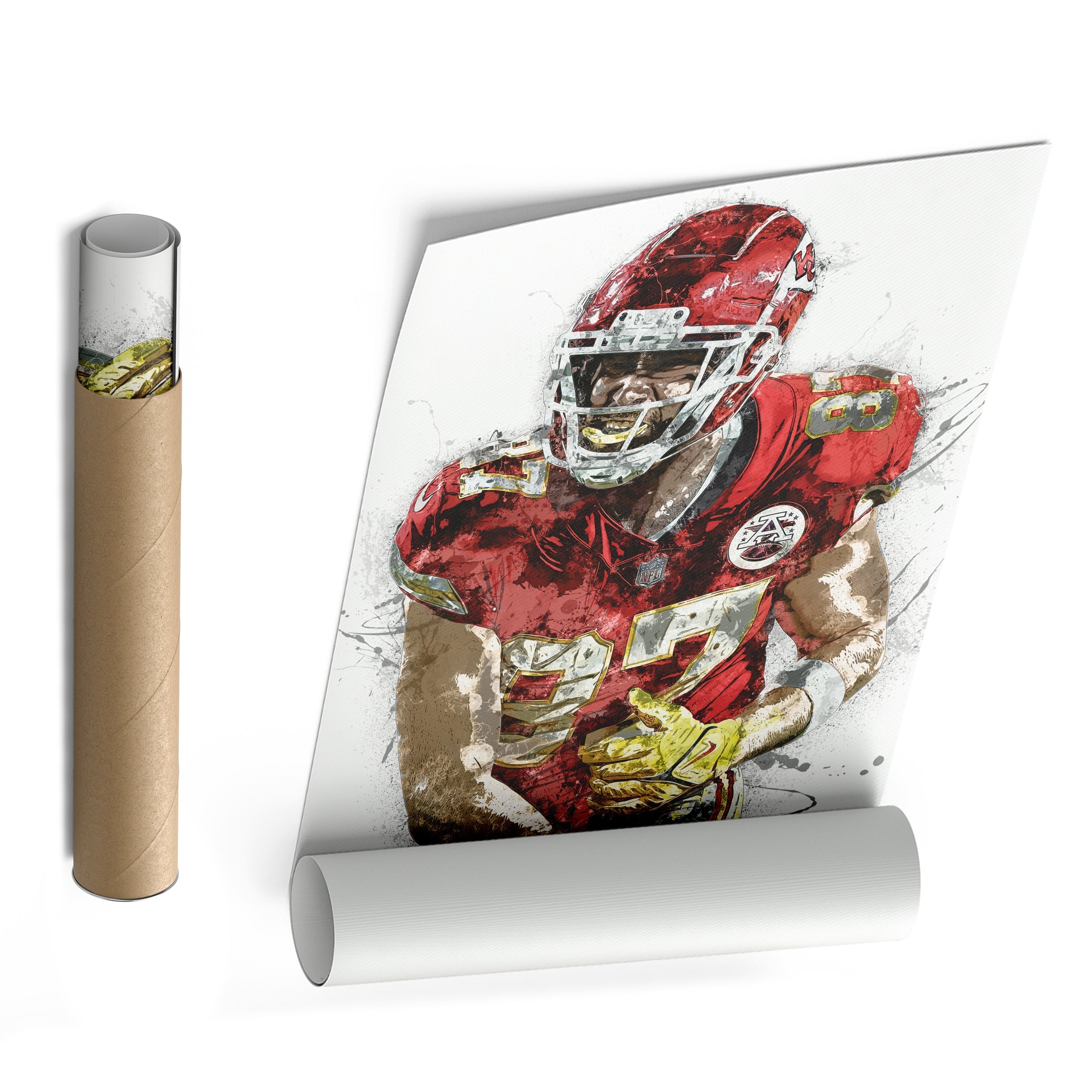 Travis Kelce Canvas Art – Kansas City Chiefs Wall Decor