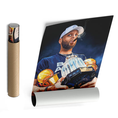 NBA Stephen Curry Canvas Wall Art for Kids Decor