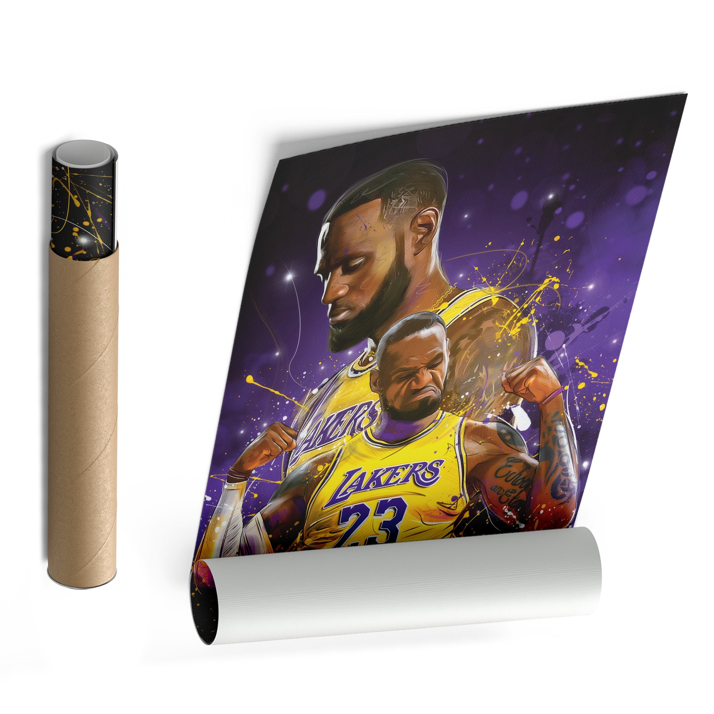 LeBron James Lakers Canvas NBA Wall Art