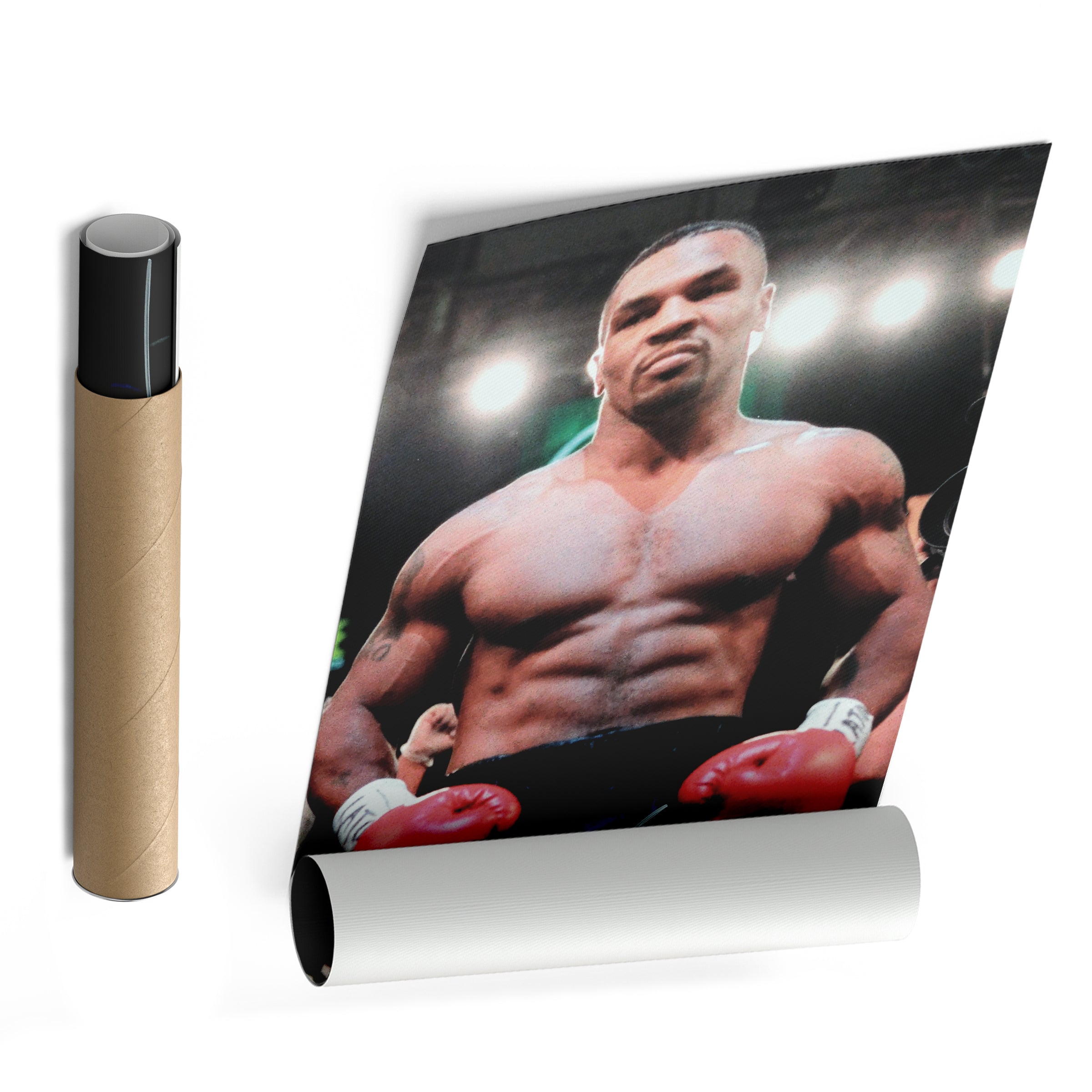 Mike Tyson Autograph Canvas Boxing Wall Art