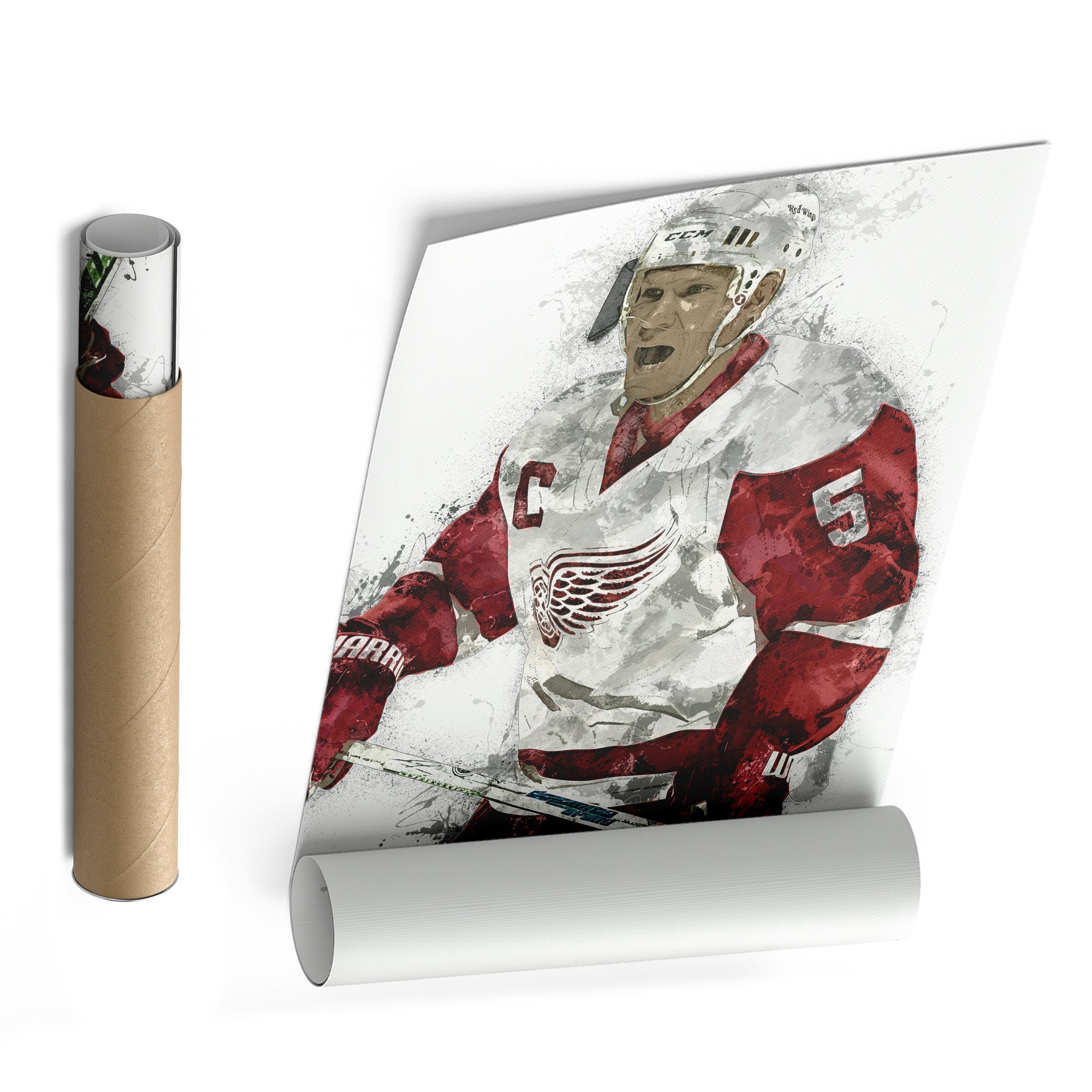 Nicklas Lidström Canvas Art - Detroit Red Wings Wall Decor