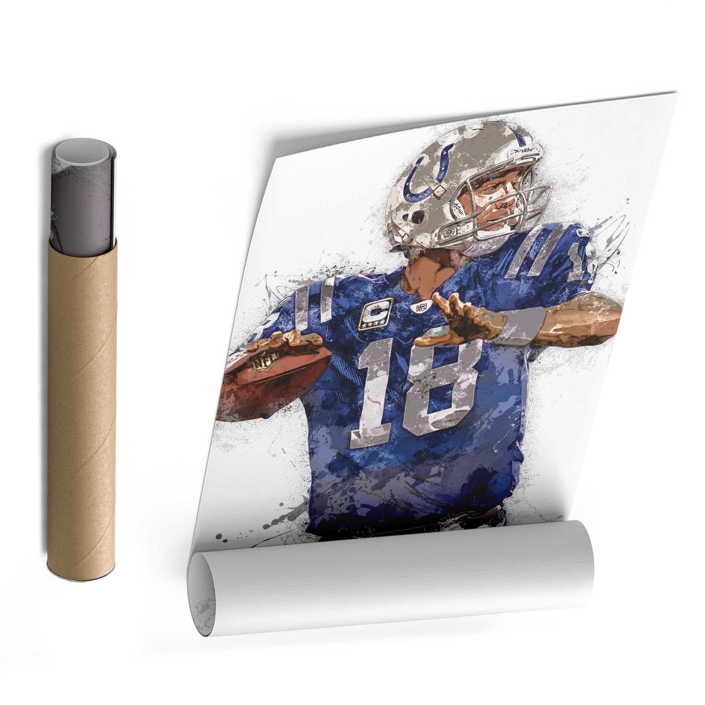 Peyton Manning Canvas Art – Indianapolis Colts Wall Decor