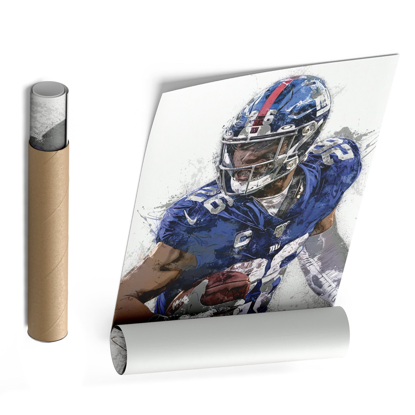 New York Giants Saquon Barkley Canvas Wall Decor