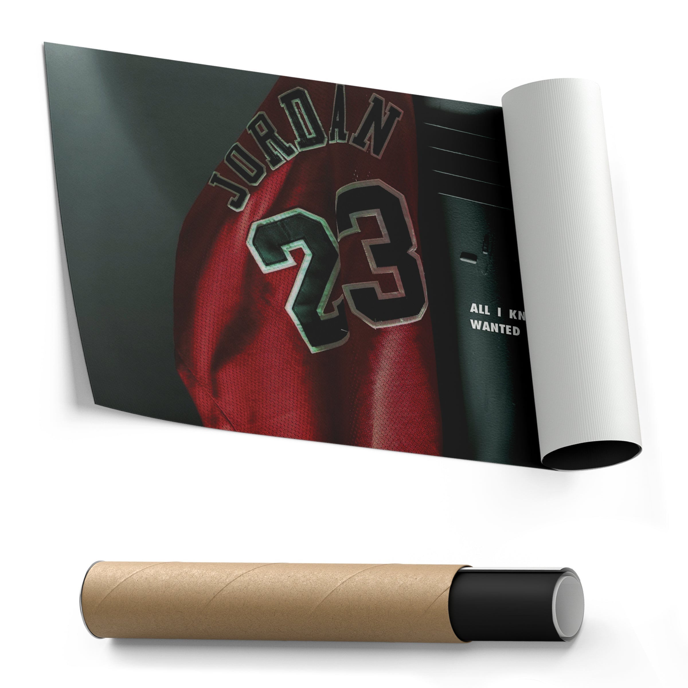 Michael Jordan Jersey Locker Room Canvas Poster – Wall Art Decor