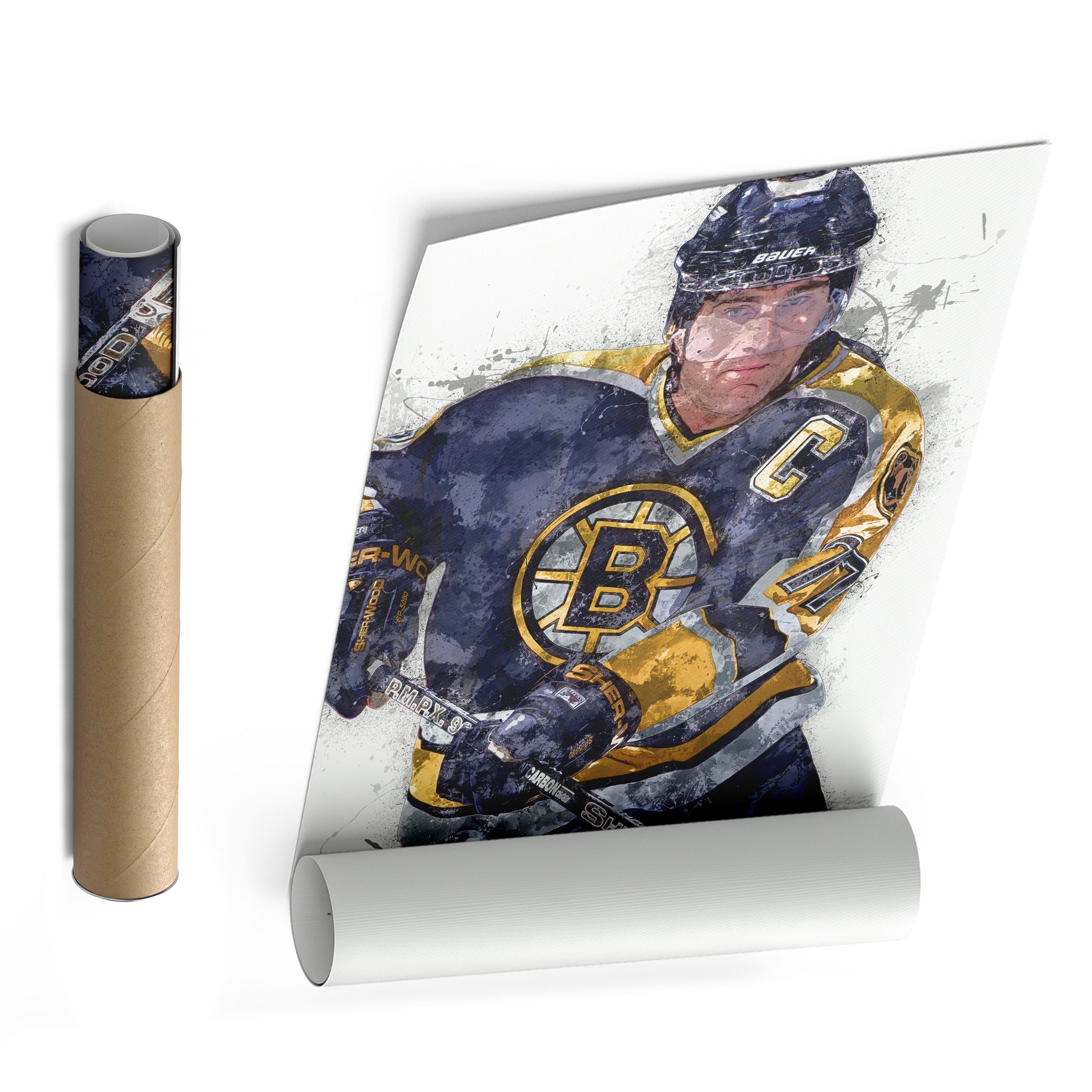 Boston Bruins Ray Bourque Canvas Wall Decor