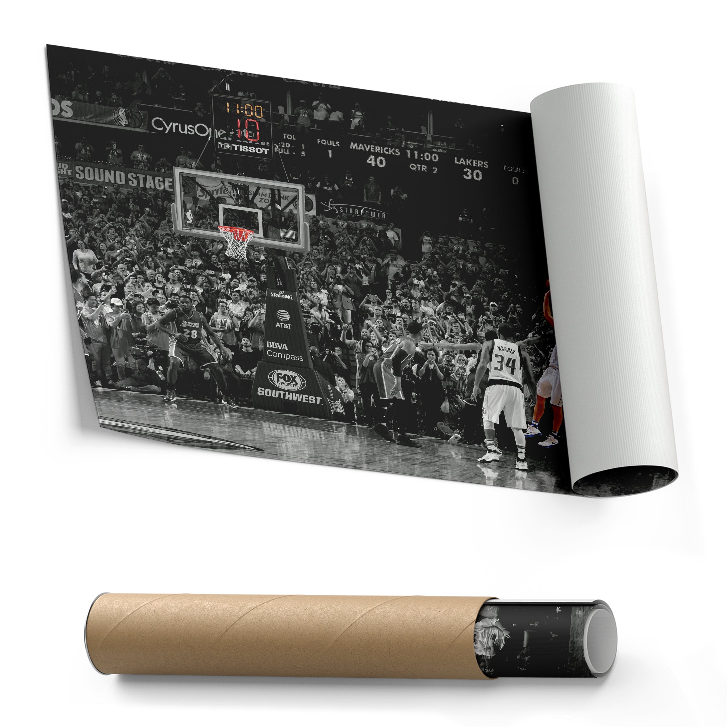 Dirk Nowitzki 30K Points Canvas – NBA Wall Art for Room Decor