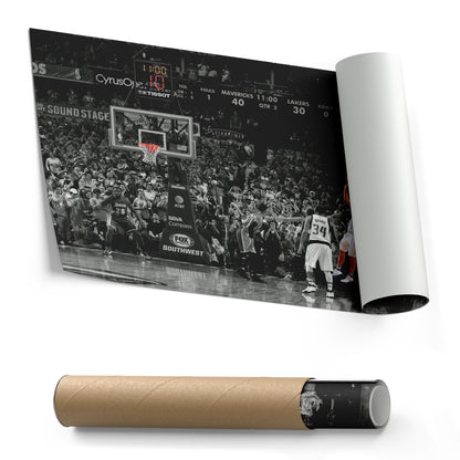 Dirk Nowitzki 30K Points Canvas – NBA Wall Art for Room Decor