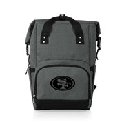 San Francisco 49ers On The Go Roll-Top Backpack Cooler