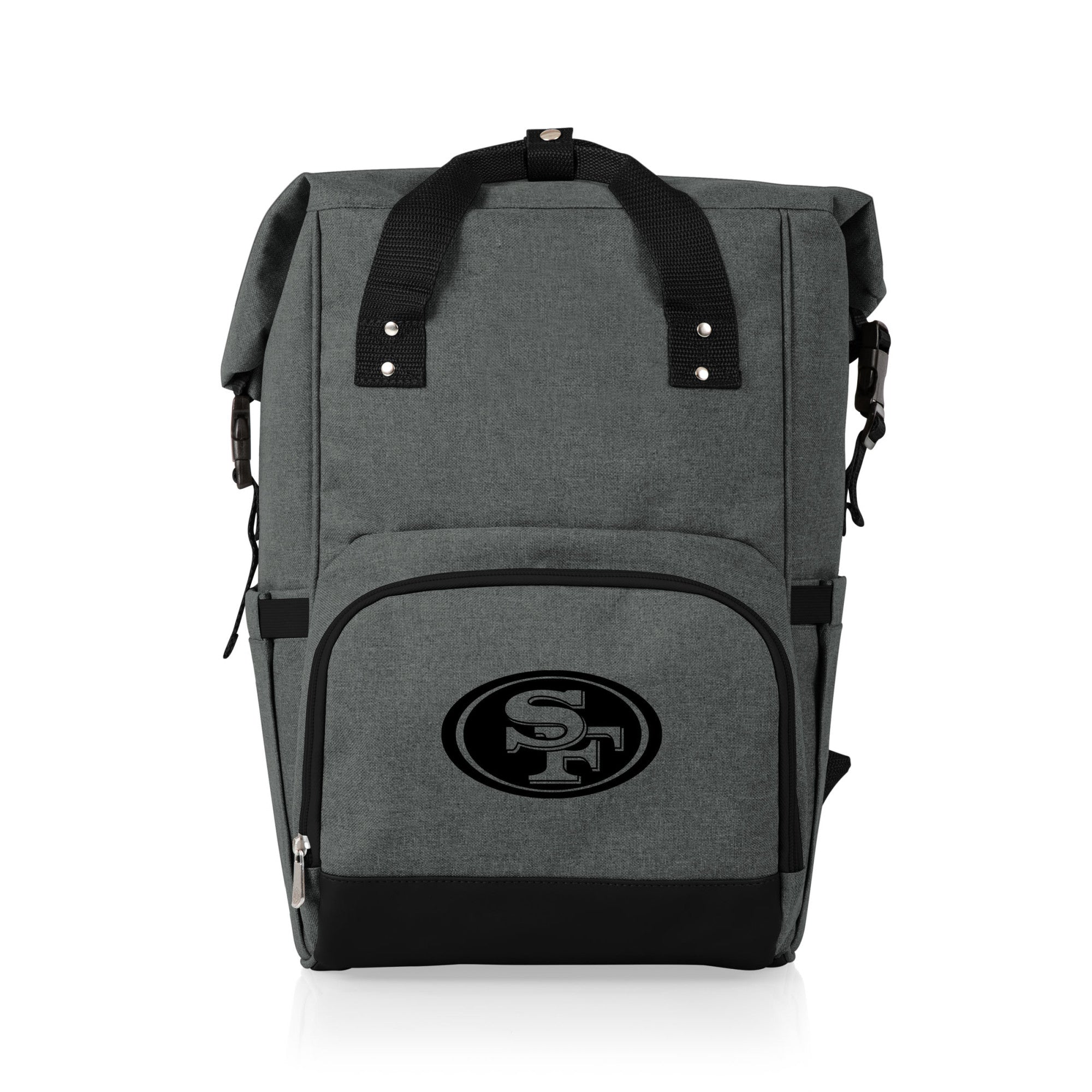 San Francisco 49ers On The Go Roll-Top Backpack Cooler