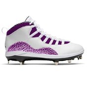 "Purple Cement” Jordan 10 Retro Metal Baseball Cleats