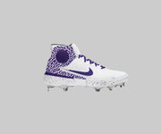 "Purple Elephant" Nike Alpha Huarache Elite 3 Mid Cleats