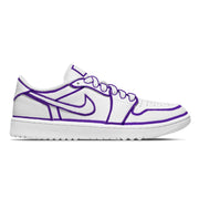"Purple Lines" Jordan 1 Golf Shoes