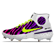 "Purple Zebra" Nike Alpha Huarache Elite 3 Mid Cleats