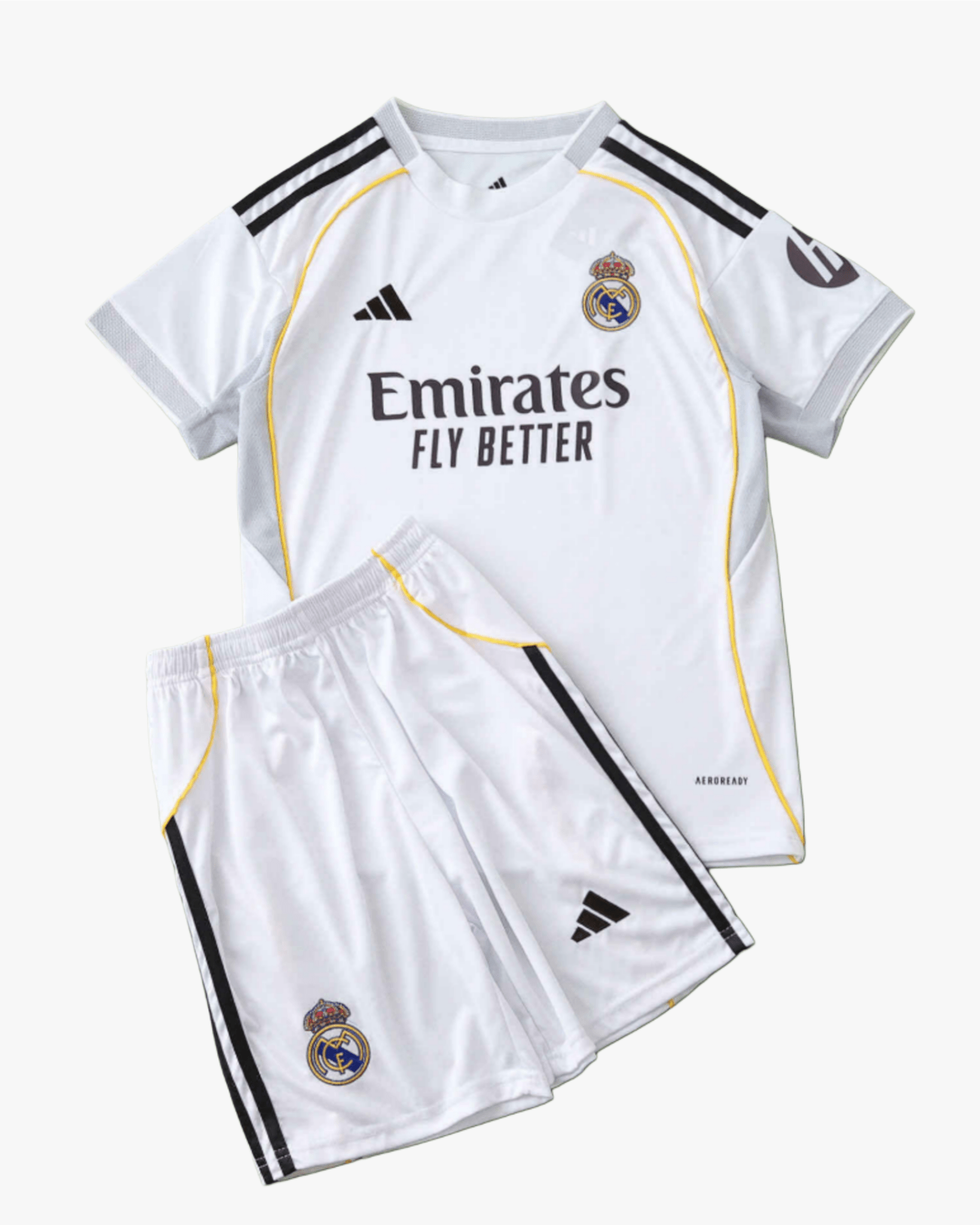 Real Madrid Home 2025/26 Kids Jersey & Shorts